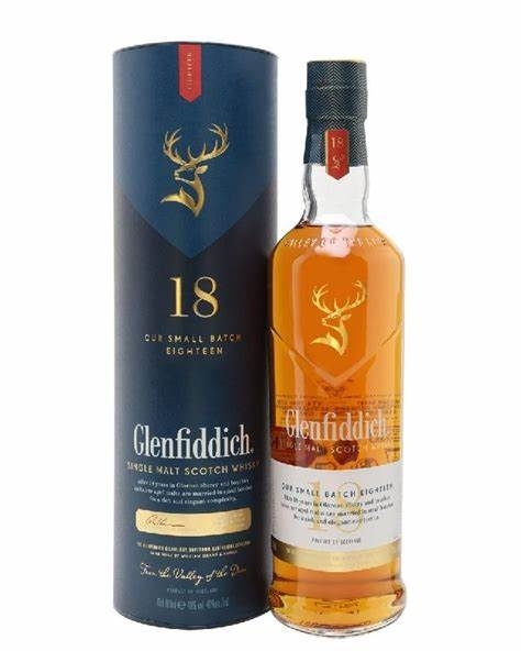 Glenfiddich 18 Year Old Single Malt Scotch Whisky 70cl